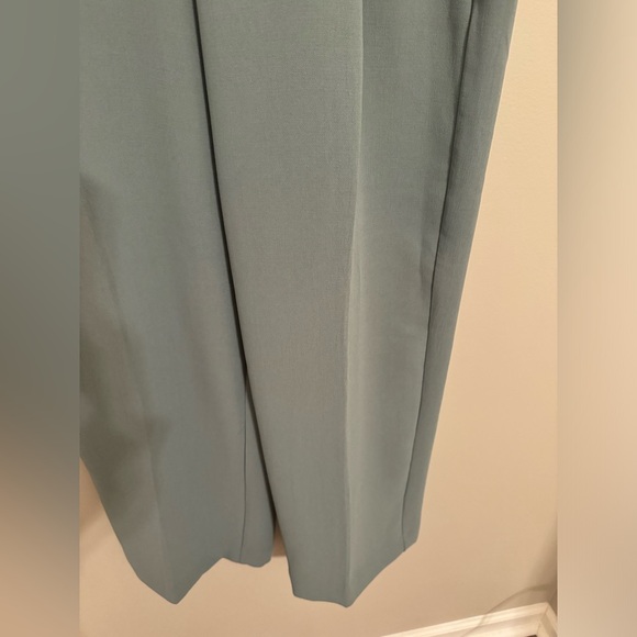 Women's Sage Green Tailored Pants - Picture 7 of 7